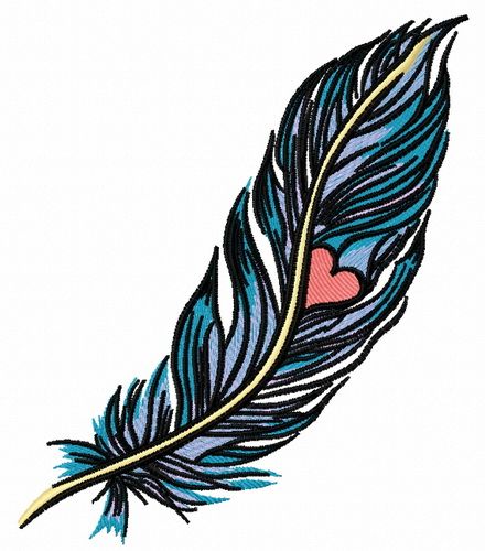 Feather 38 machine embroidery design