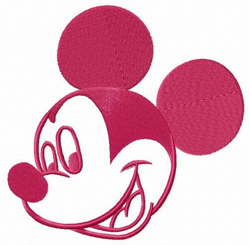 Mickey's happiness machine embroidery design
