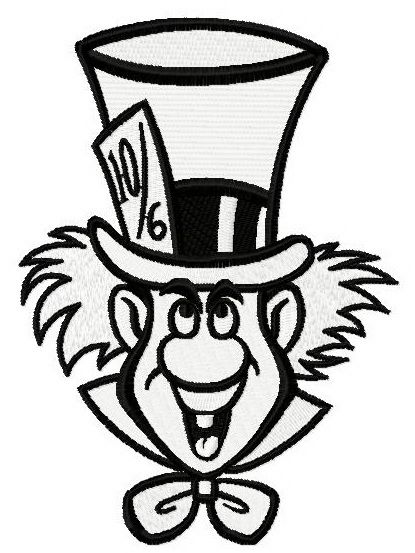Mad Hatter 3 machine embroidery design