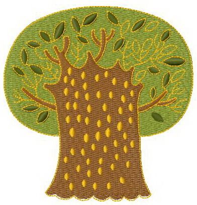 Magic tree 2 machine embroidery design
