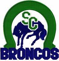 Swift Current Broncos logo embroidery design