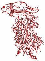 Lama 2 embroidery design