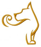 Faithful dog 3 embroidery design