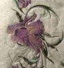 Towel with Big Swirl Iris machine embroidery design