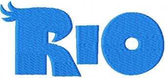 RIO Logo machine embroidery design