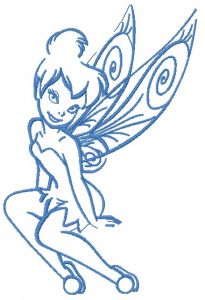 Tinkerbell 15 embroidery design