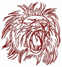 Lion 6 embroidery design