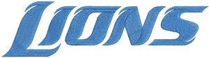 Detroit Lions Wordmark Logo 2016 embroidery design