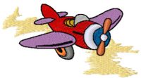 Airplan embroidery design