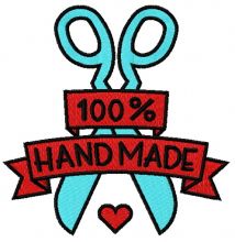 100% handmade 2 embroidery design