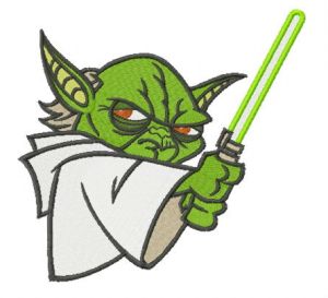 Master Yoda embroidery design