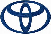 Toyota Logo embroidery design