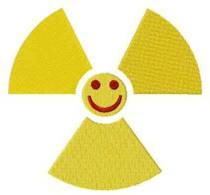 Chernobyl smile logo machine embroidery design