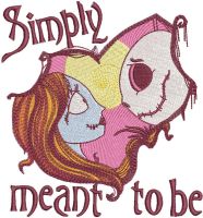 Simply meant to be embroidery design