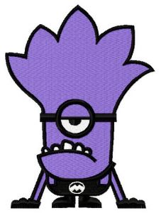 Purple Minion 2 embroidery design