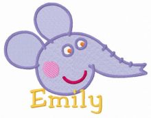Emily embroidery design