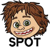 Spot smile embroidery design