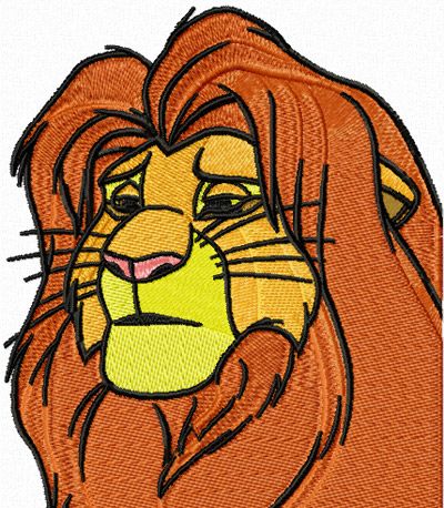 Lion King 1 machine embroidery design