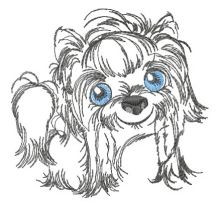 Yorkshire Terrier 2 embroidery design