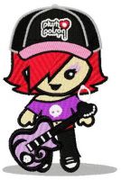 Demi embroidery design