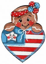 American gingerbread 2 embroidery design