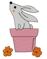 Easter bunny free embroidery design 3