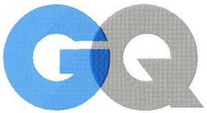 GQ magazine logo embroidery design