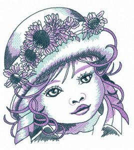 Daughter embroidery design