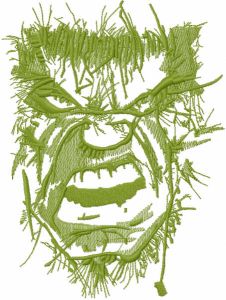 Incredible Hulk green face