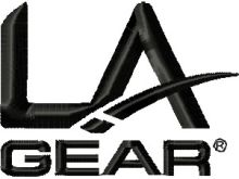 LA Gear Logo embroidery design