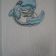 Blue nose friend dolphin on embroidered towel