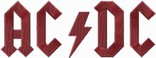 AC/DC Logo embroidery design