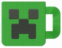 Creeper cup embroidery design