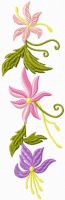 Beautify Your Creations with the Retro Flowers Free  Embroidery Design