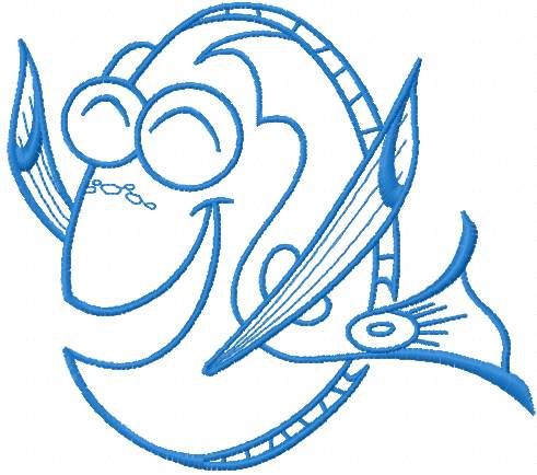 Dory embroidery design 5
