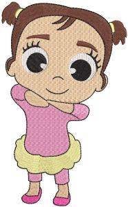 Cece Cocomelon embroidery design