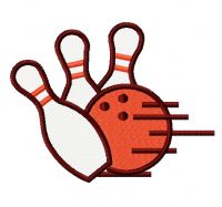 Bowling club 4 embroidery design