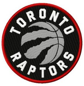 Toronto Raptors logo embroidery design