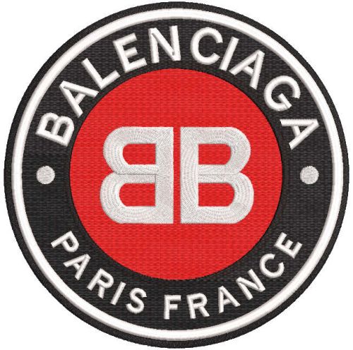 Balenciaga paris france logo embroidery design