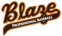 Bakersfield Blaze logo embroidery design