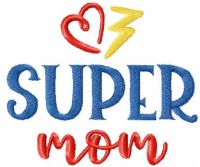 Super Mom free embroidery design