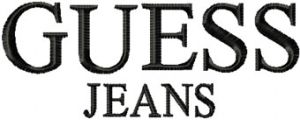 Guess Jeans Logo embroidery design
