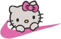 Hello Kitty Nike embroidery design