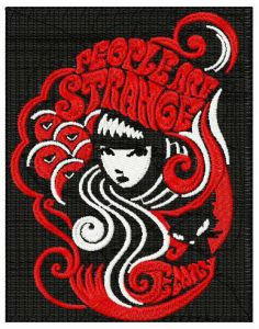 Emily the Strange embroidery design