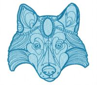 Clever dog 3 embroidery design