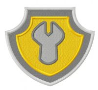 Paw Patrol shield 2 embroidery design