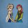 Anna and Elsa design on shirt embroidered