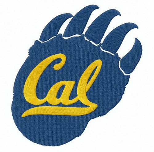 California Golden Bears alternative logo machine embroidery design