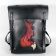 Leather handbag with dreaming fox design