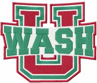 Washington University Bears embroidery design